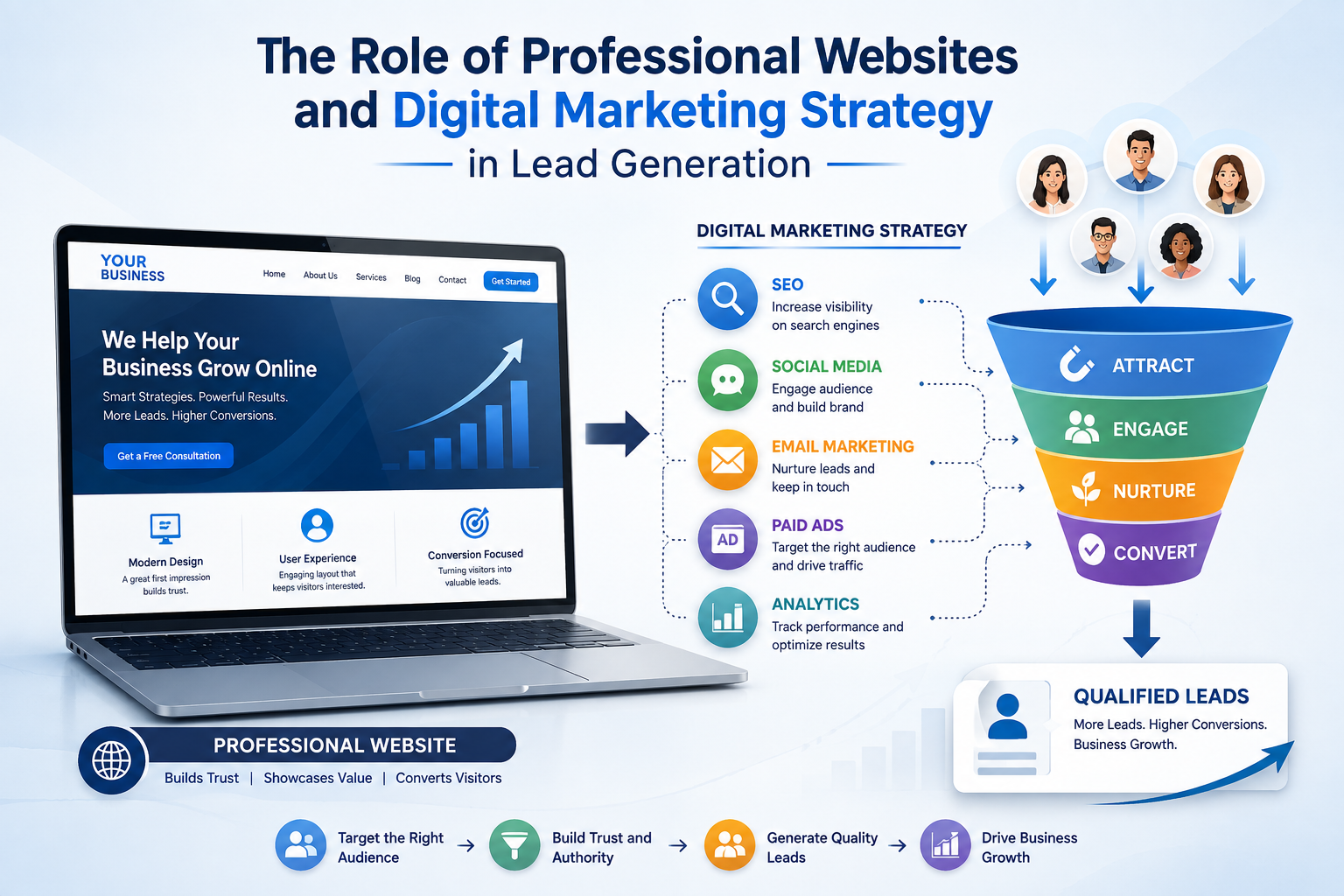 The Importance of a Professional Website and Digital Marketing Strategy For Lead Generation